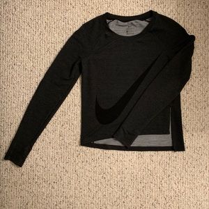 Nike Swoosh Dri-Fit Cropped Long Sleeve